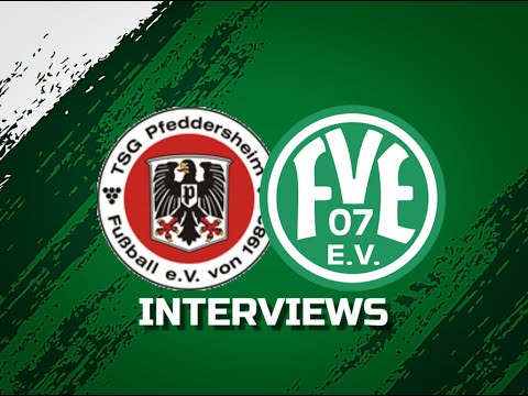 Interviews nach dem Auswärtsspiel bei der TSG Pfeddersheim 🟢⚪ #Oberliga #TSGFVE