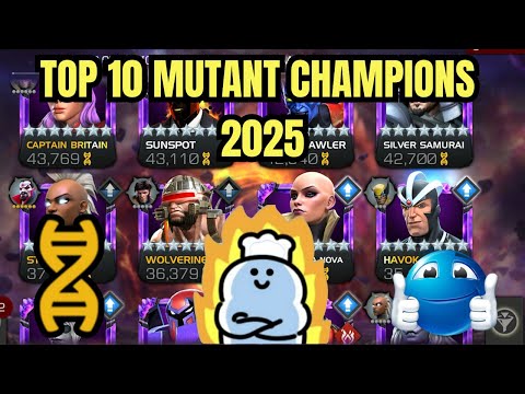 TOP 10 MUTANT CHAMPIONS IN MARVEL CONTEST OF CHAMPIONS!