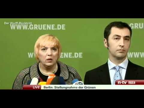 Stellungnahme Bündnis 90/Die Grünen zum Rücktritt vom Bundespräsident Christian Wulff