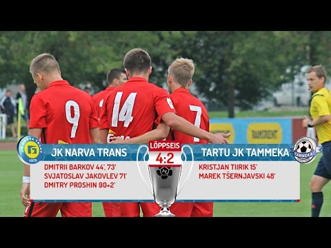 29. voor 2016: JK Narva Trans - Tartu JK Tammeka 4:2 (1:1)