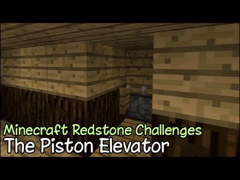 Minecraft Redstone Challenges - The Piston Elevator