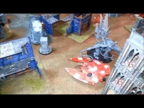 Eldar vs Chaos SM (Heldrakes!) 1850pt battle report