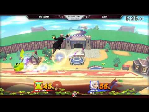 VS Weekly 3/16/17 - Losers Qtrs - Esam (Pikachu) vs. Dath (Robin) - Smash 4