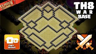 Best TH8 War Base 2026 – Ultimate Anti-3 Star Town Hall 8 CWL & Clan War Layout | July 2026