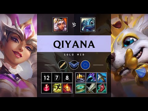 Qiyana Mid vs Fizz - EUW Diamond Patch 25.20