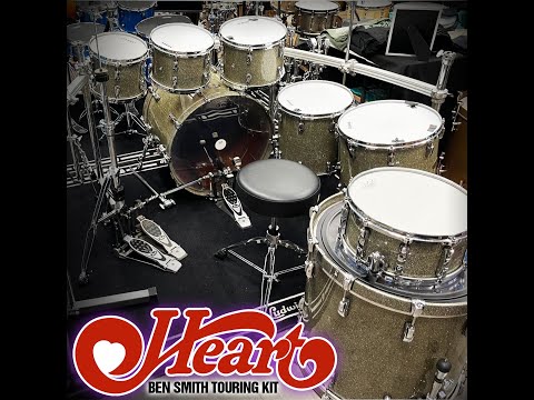 Ben Smith's Pearl Reference Heart Touring Drum Kit!