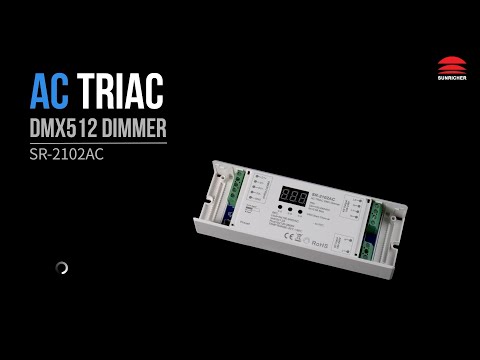 Декодер AC TRIAC DMX512 Dimmer SR-2102AC 2 канала по 1.2 А SUNRICHER 13468 - фото 1 - id-p1646829036