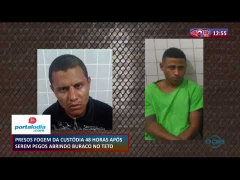 ROTA DO DIA 17 03 20  Presos fogem da CustoÌdia 48 horas apoÌs serem pegos abrindo buraco no teto