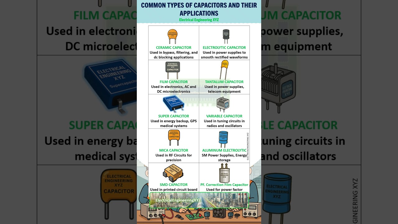 Common Types of Capacitors and their Applications