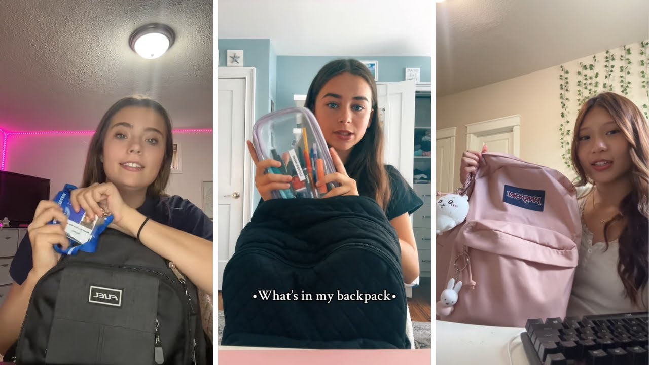 What's in My Backpack | TikTok Compilation