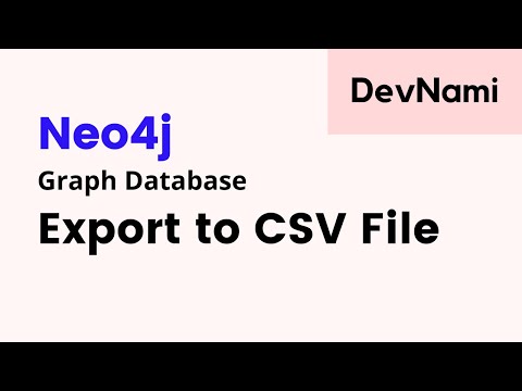 Neo4j Database How to Export to CSV