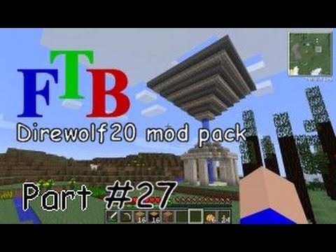 Minecraft Feed The Beast mod pack - Part 27 - Kicking off the quarry