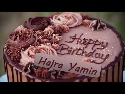 Hajra Yamin Birthday Cake | Happy Birthday Hajra Yamin | Wishes for You Hajra Yamin