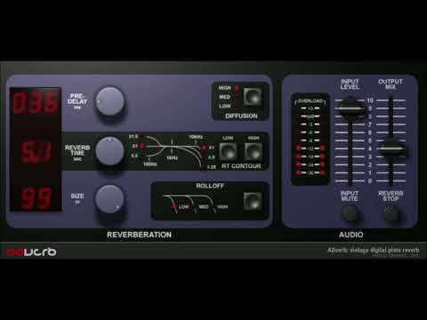 ADverb vintage plate reverb by Audio Damage video 2