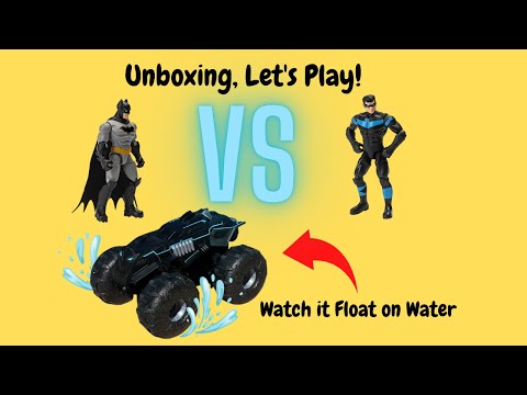 UNBOXING & LETS PLAY - Batman All Terrain Batmobile RC By Spinmaster | DC Comics Toys