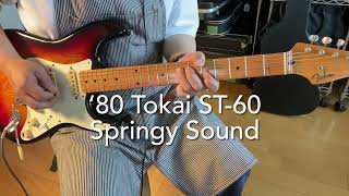 Video thumbnail for '80 Tokai ST-60 Springy Sound by tenokuni-japan