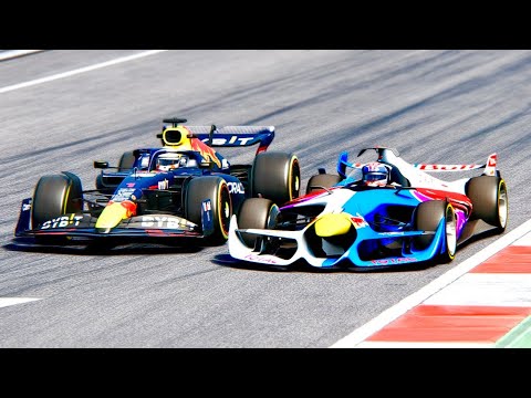 Red Bull F1 2022 vs Red Bull F1 2025 Concept at Red Bull Ring