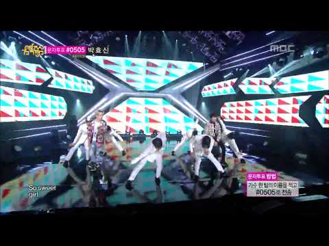 140405 Toheart WooHyun & Key   Delicious, 투하트   딜리셔스 @ Music Core 1080P