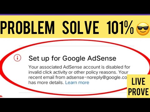 Set up google adsense error || invalid click activity adsense account disabled || adsense suspended