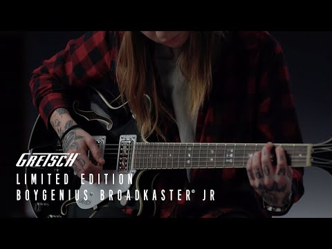 Gretsch Boygenius Signature Broadkaster Jr. 2024 - Black and Silver image 11