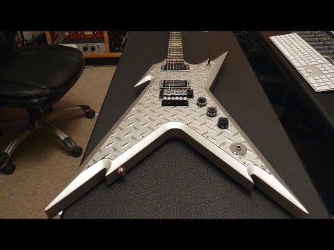 Dean Razorback Diamond RARE Dean Dimebag 10K Limited Edition Razorback Diamond Plate | Reverb