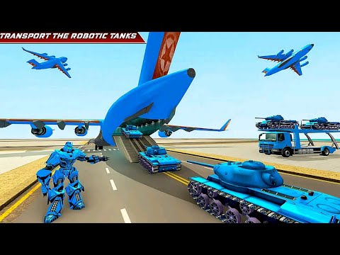 Tank Robot Plane Transport 3D Game - Android iOS Gameplay