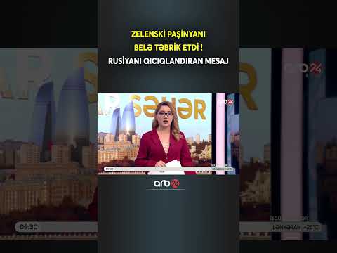 Zelenski Paşinyanı belə təbrik etdi