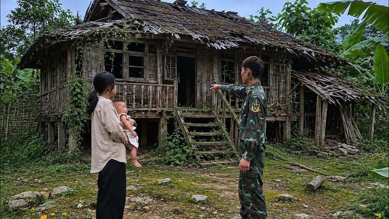 Full video: kind man gives abandoned house to single mom for a new life.