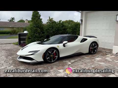 Thumbnail for Time Lapse Washing a Ferrari SF90 Stradale ($600,000+) by Ferrari SF90 Stradale