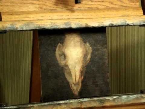 Alla Prima Oil Painting Demo, Pig Skull