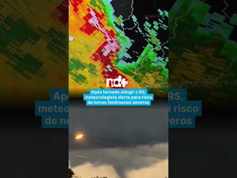 Após tornado atingir o RS, meteorologista alerta para risco de novos fenômenos severos
