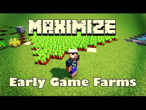 🌾 Ultimate Early-Game Minecraft Farming Guide: DOUBLE Your Crops! 🌾