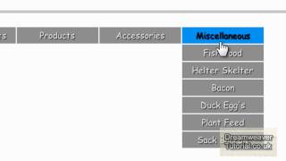 Download the video "CSS Horizontal Drop Down Menu - 2 of 2"