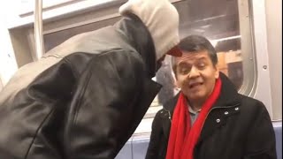 DMX attacks a man on NYC subway