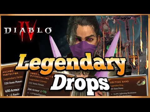 AMAZING Start!!! Legendary Drop Highlights! - Shadow Clone Rogue | Diablo 4!