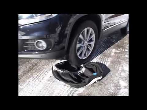 Montage/démontage de la chaîne à neige Show'7 de POLAIRE, exposant à EQUIP AUTO 2015