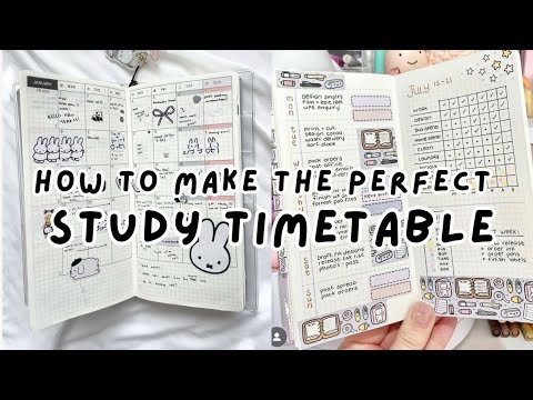 How to Make The Perfect Study Timetable  { study tips + productivity guide }