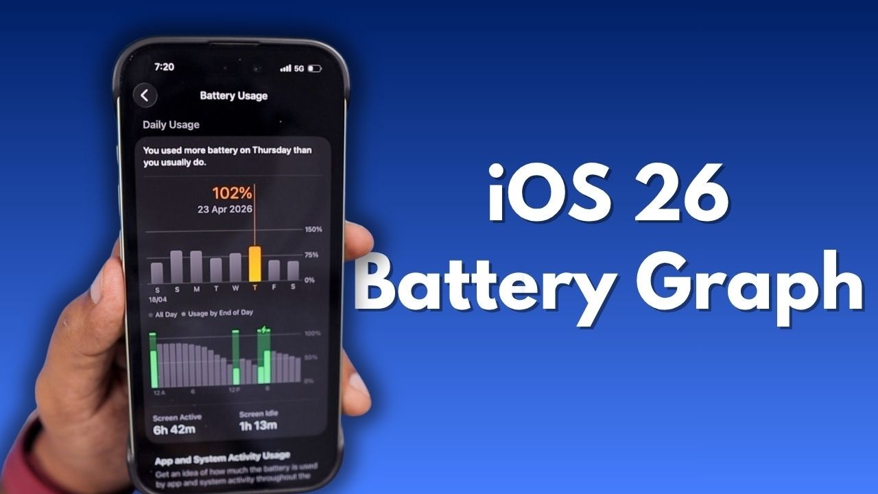 iOS 26 Battery Graph Explained 🔥 iPhone Tips