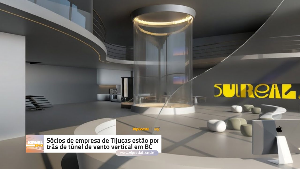 Sócios de empresa de Tijucas estão por trás de túnel de vento vertical em Balneário Camboriú para simular queda-livre