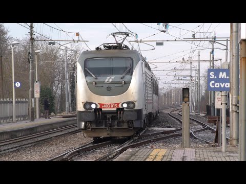 4K - 2021-02-15 Ferrovia Milano Genova 6/7 - Transiti nella pianura lombarda