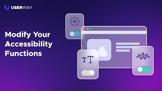 How to modify UserWay accessibility functions