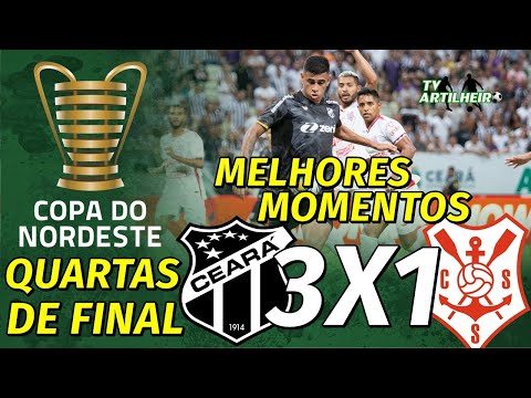 [Copa do NE '23] Quartas de Final | Ceará 3 X 1 Sergipe | Melhores Momentos | TV ARTILHEIRO