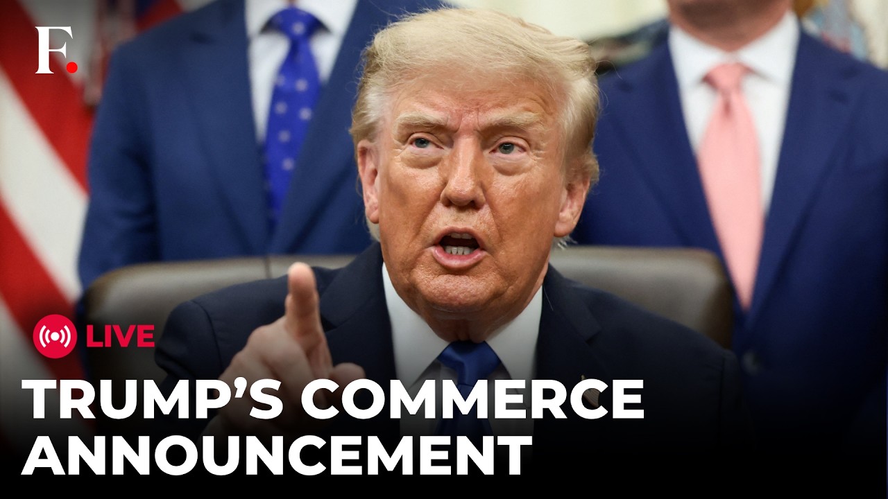 TRUMP LIVE: US President Donald Trump Makes an Announcement on Commerce
