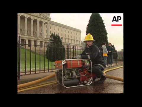 UK: NORTHERN IRELAND: STORMONT CASTLE FIRE