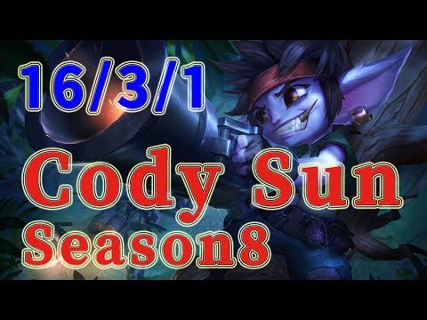100 Thieves Cody Sun Tristana Bot vs Xayah Patch 8.13