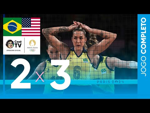 BRASIL X EUA: VÔLEI FEMININO | SEMIFINAL | OLIMPÍADAS PARIS 2024 | AO VIVO E COM IMAGENS
