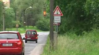 preview picture of video 'Zpomalovací semafor, Chrastava'