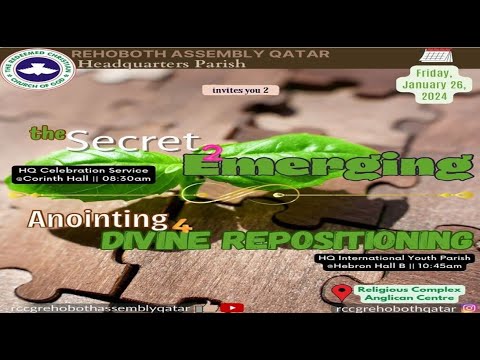 FRIDAY SERVICE - THE SECRET TO EMERGING | 26TH JAN. 2024