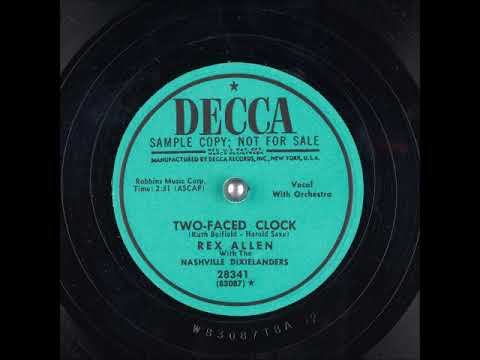 Two Faced Clock ~ Rex Allen and The Nashville Dixielanders (1952)