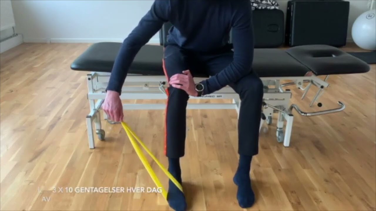 Video om behandling og øvelser ved smerter i fodled